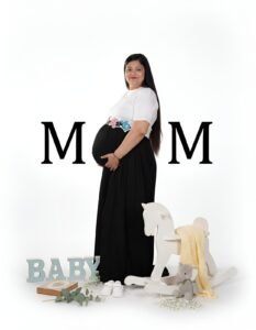 Best maternity photographer in Faridabad – professional maternity photoshoot capturing elegant pregnancy moments at Alok Color Lab.