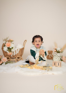 Kids photoshoot at Alok Color Lab Faridabad capturing candid smiles and playful moments.